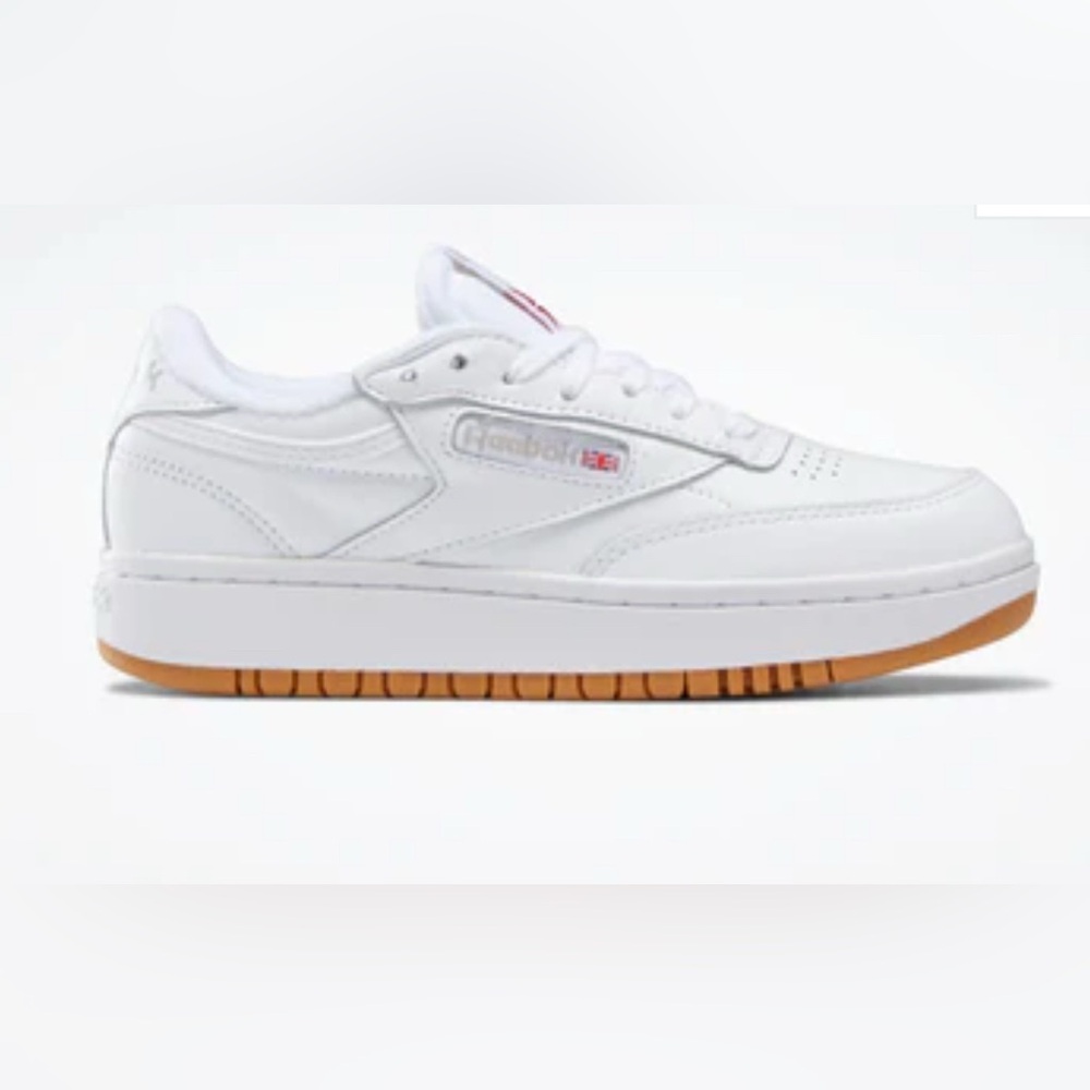 Reebok Club C Extra Platform Sneakers White Gum Sole Women’s 6 - Picture 2 of 13